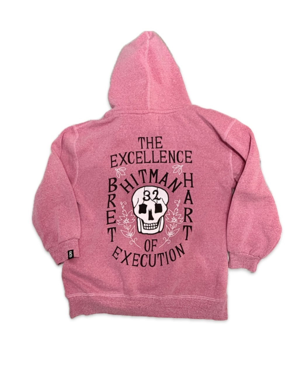 EUC ROOTS OF FIGHT Pink Hitman Hoodie Bret Hart Soft Fleece Lightweight Small